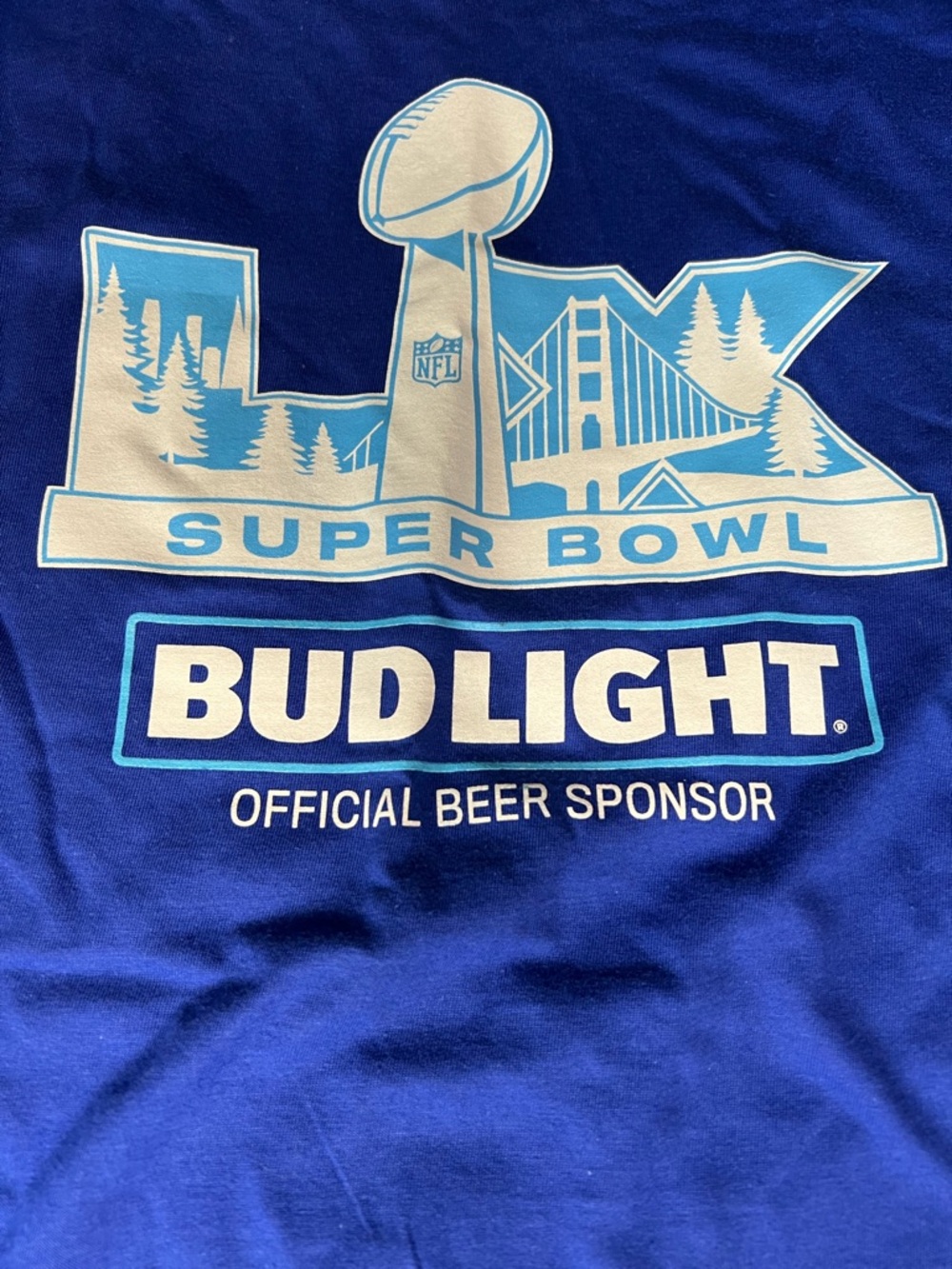 New Bud light Superbowl T-Shirt & Koozie - Picture 3 of 4